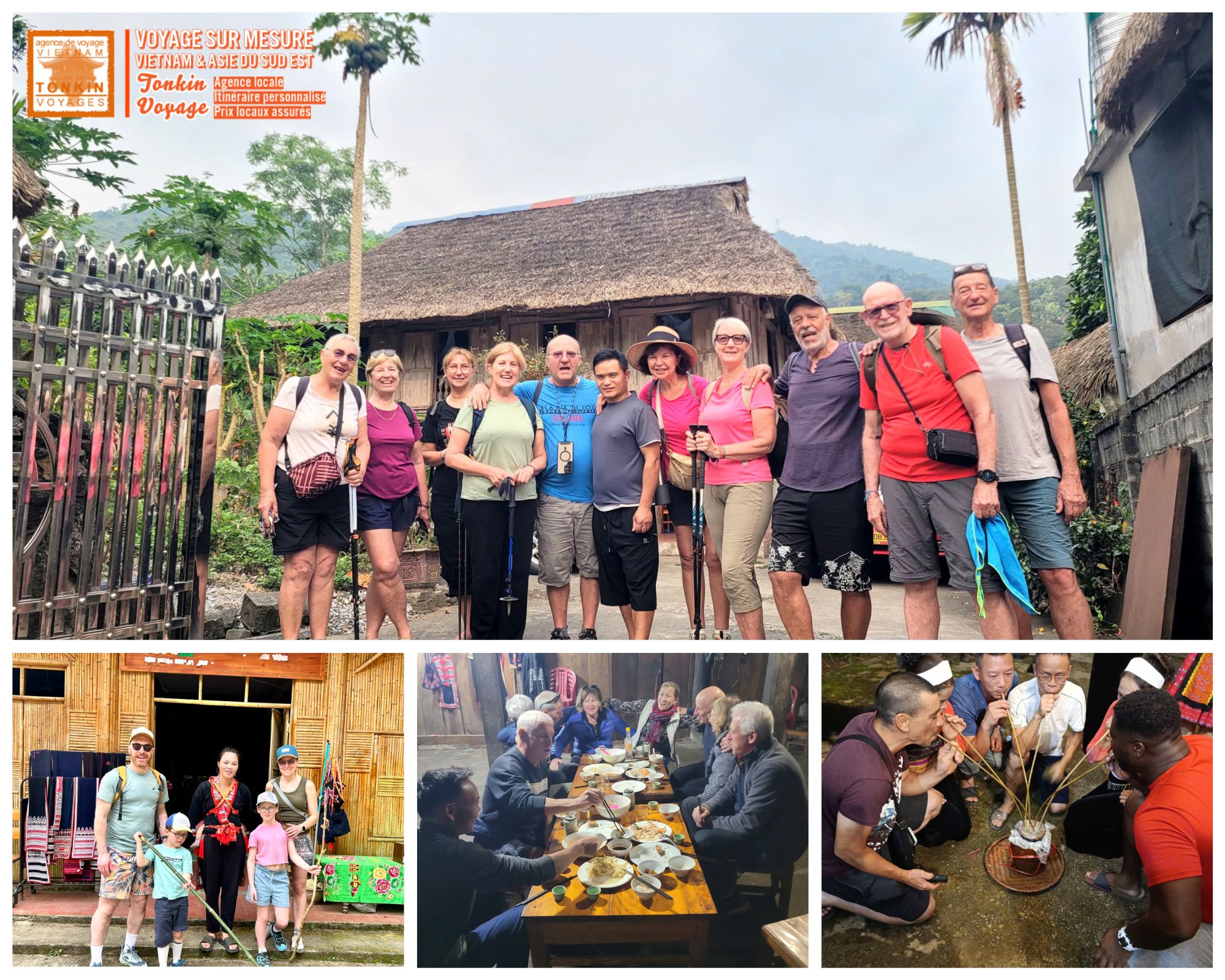 Dormir chez l'habitant au Nord du Vietnam dans les villages ethniques pour un voyage priv&eacute; immersion culturelle avec l'agence locale Tonkin Voyage